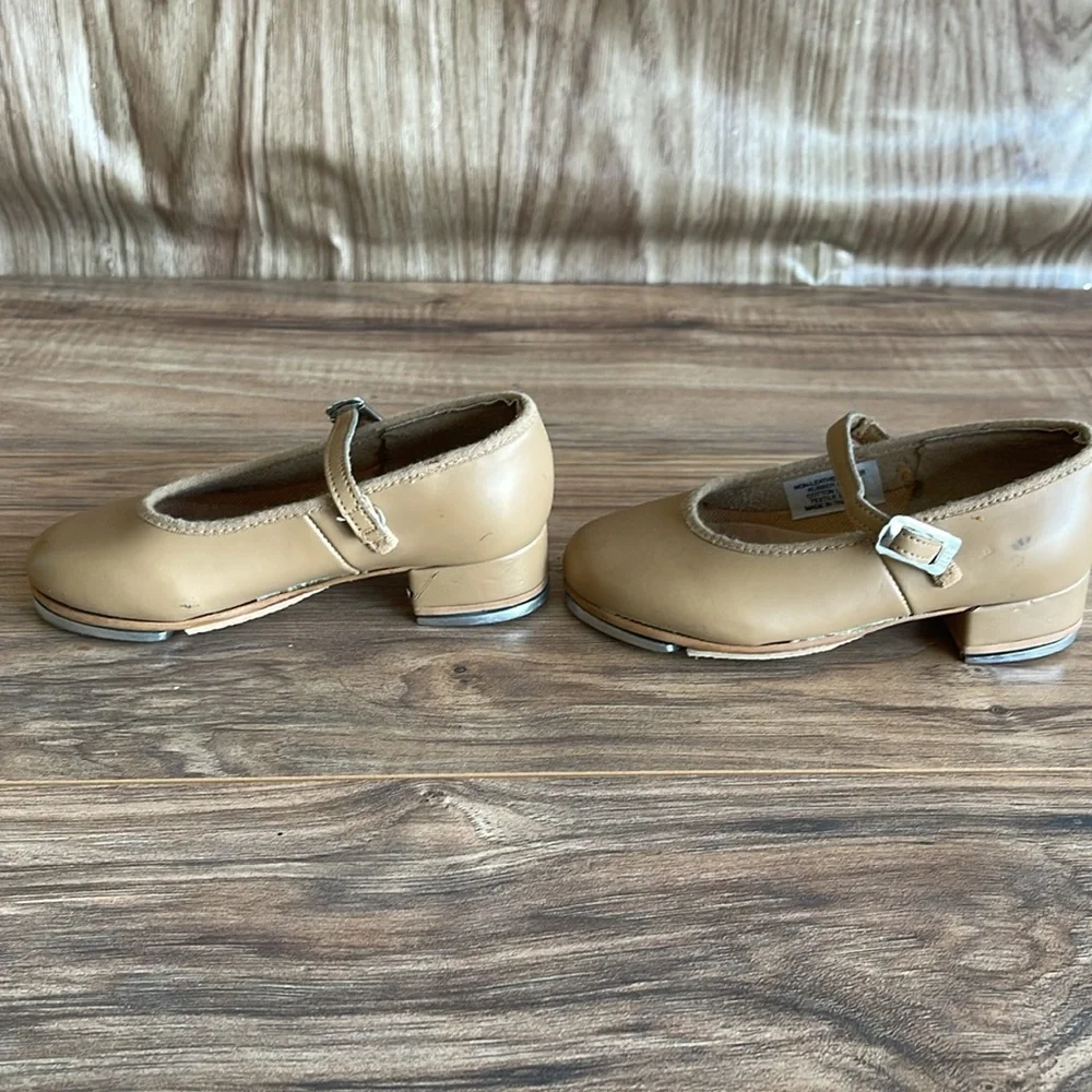 Classic Kids Mary Jane Shoes BLOCH Girls Dance Class Tap Shoes N 8 Brown/Tan